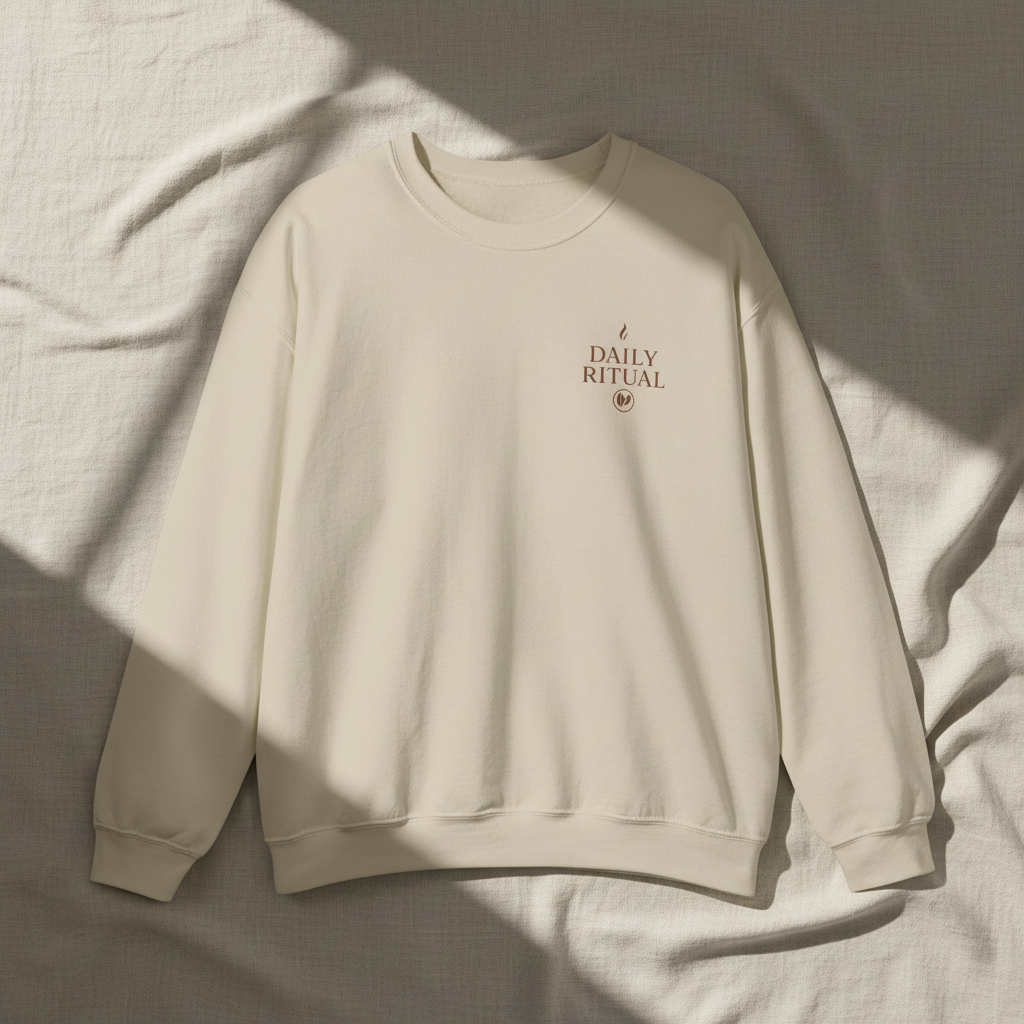 Daily Ritual Crewneck | Minimal Lifestyle Sweatshirt