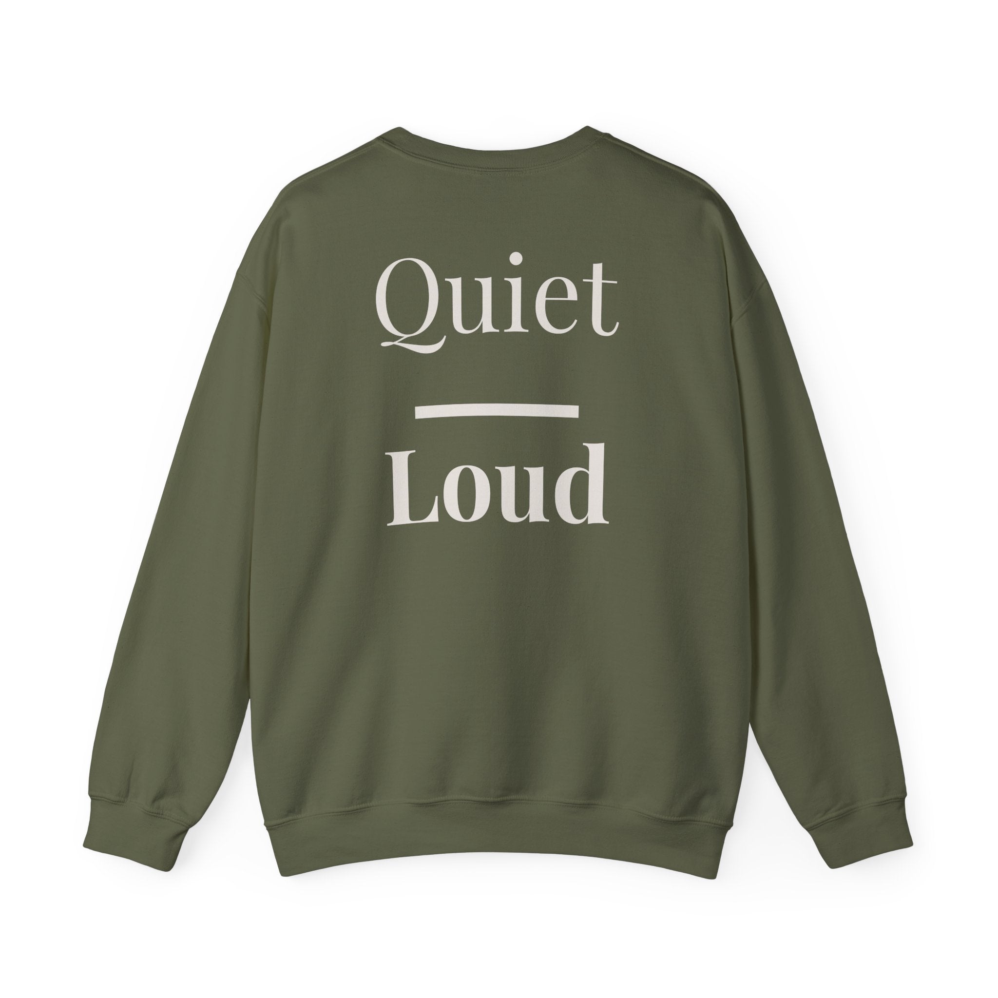 Quiet Over Loud Crewneck by Daily Ritual, alternate colour