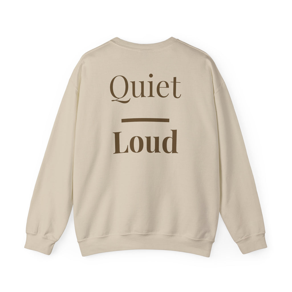 Quiet Over Loud Crewneck by Daily Ritual, alternate colour